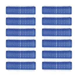 Wałki do włosów, średnica 15mm, plastikowe, na rzep, 12szt