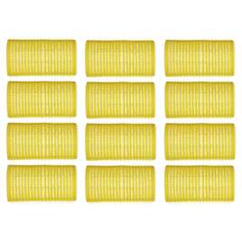 Wałki do włosów, średnica 32mm, plastikowe, na rzep, 12szt