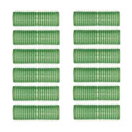 Wałki do włosów, średnica 21mm, plastikowe, na rzep, 12szt