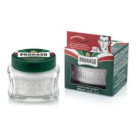 PRORASO Pre Shave Cream Zmiękczający Krem przed Goleniem, linia zielona, 100g