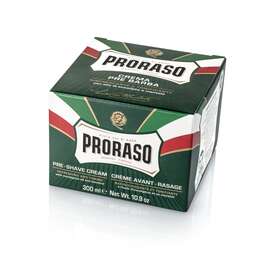 PRORASO Pre Shave Cream Zmiękczający Krem przed Goleniem, linia zielona, 300ml