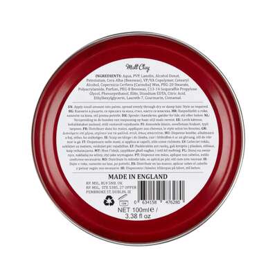 Dapper Dan Matt Clay - Pomada do włosów na bazie glinki, 100ml