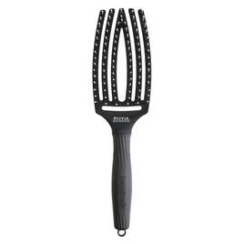 Olivia Garden Fingerbrush Combo Black, szczotka z włosiem z dzika, Medium