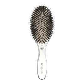 Olivia Garden Expert Care Oval Boar &amp; Bristles Silver Szczotka do włosów z włosiem z dzika