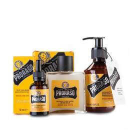 PRORASO BEARD KIT - Zestaw do Pielęgnacji Brody WOOD &amp; SPPICE