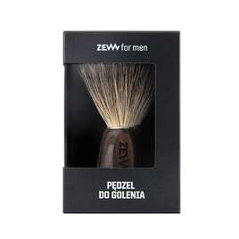 ZEW Pędzel do Golenia z Włosiem Borsuka z Ciemną Rączką