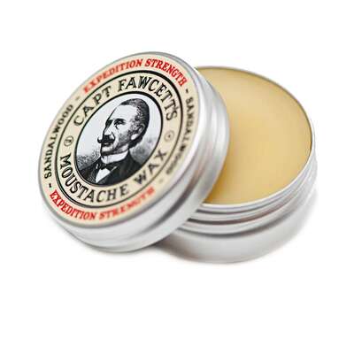 CAPTain FAWCETT Zestaw Expedition Strenght - Wosk + Składany Grzebień do Wąsów
