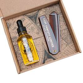 CAPT FAWCETT Private Stock Beard Oil + Folding Pocket Beard Comb
