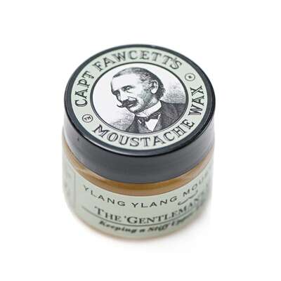CAPT FAWCETT Moustache Wax Ylang Ylang + Folding Pocket Moustache Comb