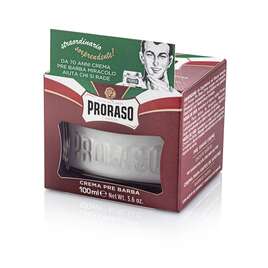 PRORASO Krem przed Goleniem, Linia Czerwona, do twardego zarostu, 100 ml