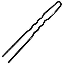 Wsuwki do koków czarne, falowane, 75 mm, 16 szt