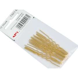 Wsuwki do koków złote, falowane, 60 mm, 10 szt