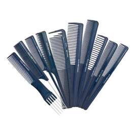 FOX NANO grzebienie do włosów zestaw 10 szt + etui