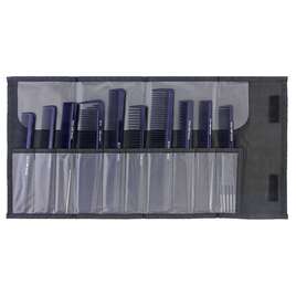 FOX NANO Komplet grzebieni fryzjerskich do włosów  10 sztuk + etui