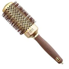 Olivia Garden Expert Blowout Shine Gold &amp; Brown, Szczotka do modelowania włosów z jonizacją, 45mm