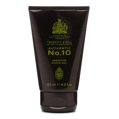 Truefitt &amp; Hill Authentic No. 10 Sensitive Shave Gel - Żel do golenia do skóry wrażliwej, 125ml