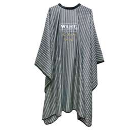 WAHL Peleryna FRYZJERSKIA BARBER czarna w białe pasy, 5 gwiazdek