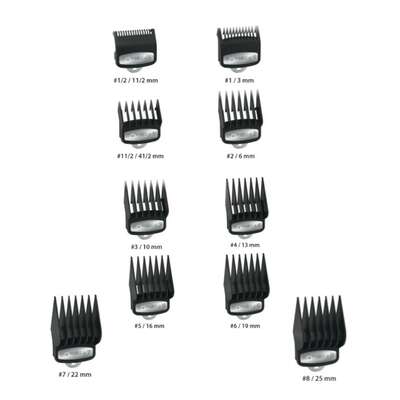 WAHL Komplet nasadek z metalowym zaczepem WAHL PREMIUM (TAPER,MAGIC CLIP, ICON, LEGEND, BALDING)