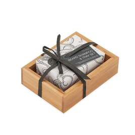 THE BRIGHTON BEARD Zestaw mydelniczka i szampon do brody w kostce