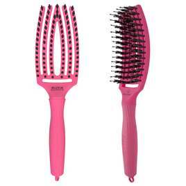 Olivia Garden Fingerbrush Amour Hot Pink, szczotka z włosiem z dzika, Medium