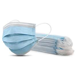 Maseczka ochronna maska 3 warstwowa niebieska 50 sztuk