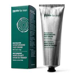 ZEW for men, Multi-zadaniowy nawilżający krem do twarzy z czarną hubą, 80ml