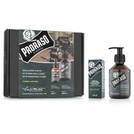 PRORASO Duo Pack Zestaw do brody Olejek + Szampon, Cypress &amp; Vetyver