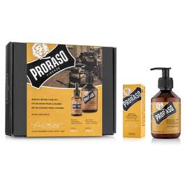 PRORASO Duo Pack Zestaw do brody Olejek + Szampon, Wood &amp; Spice