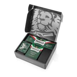 PRORASO Classic Shaving Duo Pack Refreshing Zestaw do golenia Lotion po goleniu + Krem do golenia, linia zielona