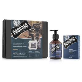 PRORASO Duo Pack Zestaw do brody Balsam + Balsam, Azur Lime