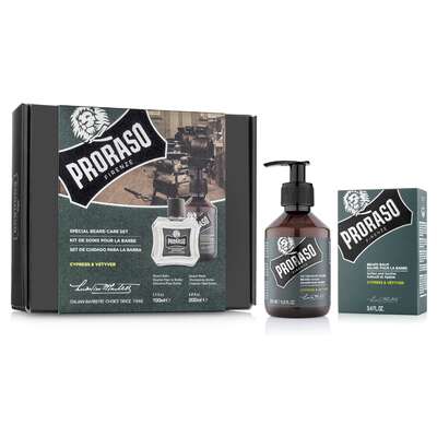 PRORASO Duo Pack Zestaw do brody Balsam + Balsam, Cypress &amp; Vetyver