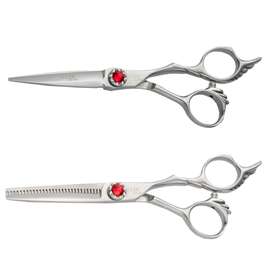 FOX Angel Wings Zestaw Nożyczki i Degażówki fryzjerskie 5.5