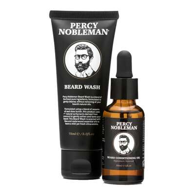 Percy Nobleman Beard Starter Kit - Zestaw do brody (szampon + olejek)