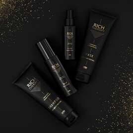 Mila Pro Rich Therapy Odbudowujący fluid do włosów z keratyną i cząstkami złota, bez spłukiwania, 100ml