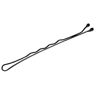 Comair Wsuwki do włosów karbowane czarne 6cm, 24 sztuki