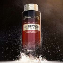 IMMORTAL Barber Talcum Powder Talk Puder Fryzjerski Barberski, 180g