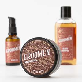 Groomen Zestaw do brody FIRE Strong Hold
