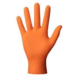 MERCATOR GOGRIP ORANGE Mocne grube rękawiczki nietrylowe XL pomarańczowe 50 sztuk