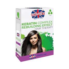 Ronney Hair Oil Keratin Complex Rebuilding Effect Olejek do włosów z keratyną, 15ml