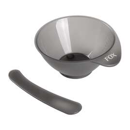 FOX Miseczka z mieszadełkiem do precyzyjnej koloryzacji, szara, 80ml