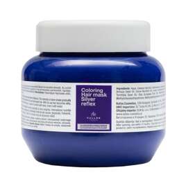 Kallos Silver Reflex Fioletowa maska do włosów rozjaśnianych, blond i siwych, neutralizuje żółte tony, 275ml