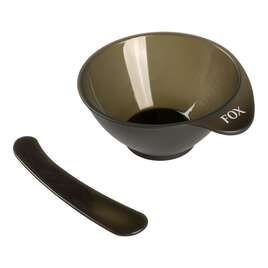 FOX Miseczka z mieszadełkiem do precyzyjnej koloryzacji, oliwkowa, 80ml
