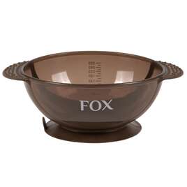 FOX Miseczka do farb z silikonową przyssawką, brązowa, 300ml