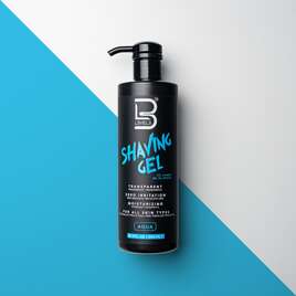 L3VEL3 Transparent Shaving Gel Aqua - Przezroczysty żel do golonia, 500ml