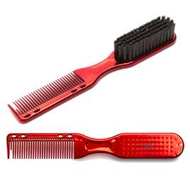 FOX Barber Expert Fade &amp; Beard Brush Szczotka i grzebień do brody 2w1 Red