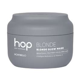 Montibello HOP Blonde Glow Rozświetlająca maska do włosów rozjaśnianych i blond, 200ml
