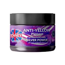 Ronney Silver Power Anti-Yellow Pigment Maska do włosów blond, rozjaśnianych i siwych, 300ml