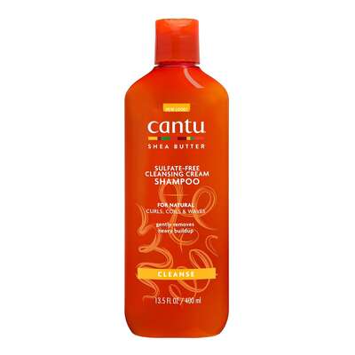 CANTU Cleansing Cream Shampoo - Oczyszczający szampon do włosów kręconych i falowanych, 400ml