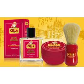 Cella Milano Zestaw do golenia (Mydło do golenia + Woda po goleniu + Pędzel do golenia)
