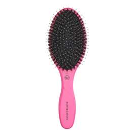 Olivia Garden Expert Care Oval Boar &amp; Bristles Pink Szczotka do włosów z włosiem z dzika